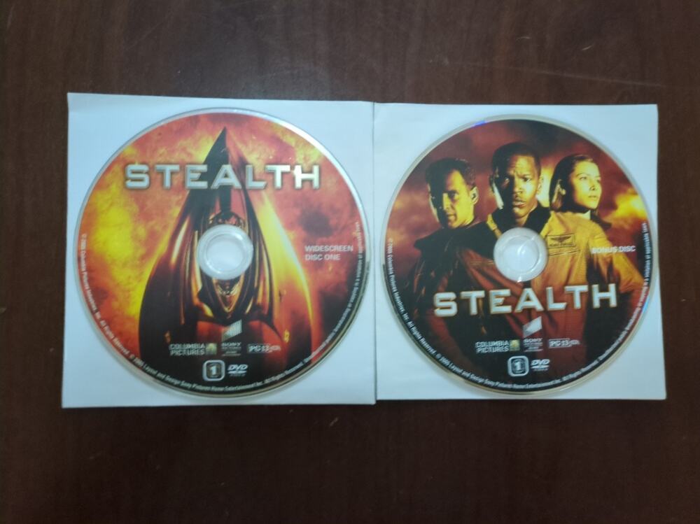 STEALTH DVD 2005 2 disc set Josh Lucas Jessica Biel Jamie Foxx discs only